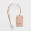 Saffiano Leather Badge Holder