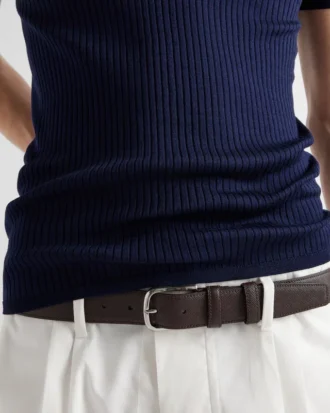 Saffiano Leather Belt