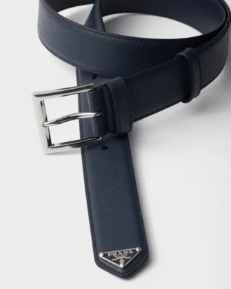 Saffiano Leather Belt