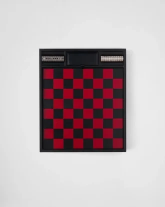 Saffiano Leather Checkers Set