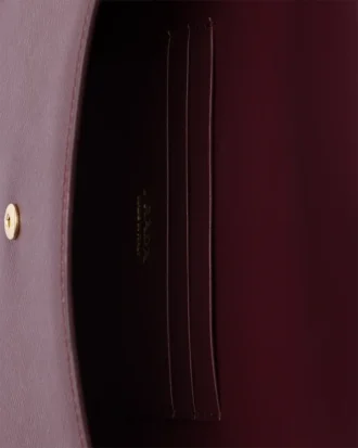 Saffiano Leather Envelope Clutch