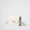 Saffiano Leather Flap Shoulder Bag