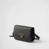 Saffiano Leather Flap Shoulder Bag