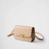 Saffiano Leather Flap Shoulder Bag