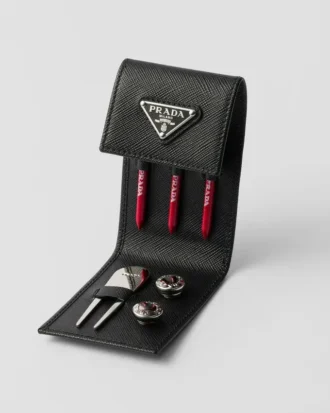Saffiano Leather Golf Tee Case