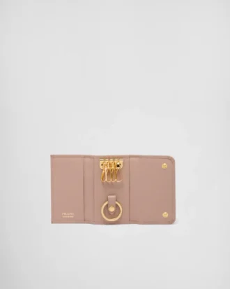 Saffiano Leather Keychain