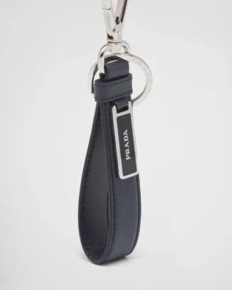 Saffiano Leather Keychain