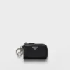 Saffiano Leather Mini Pouch with Keychain
