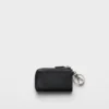 Saffiano Leather Mini Pouch with Keychain
