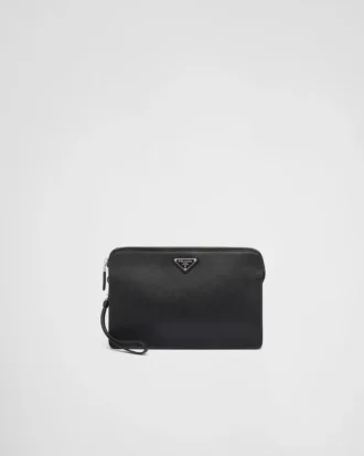 Saffiano Leather Pouch