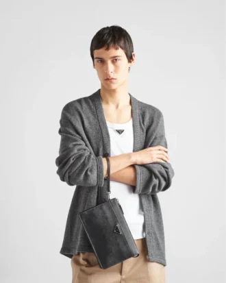 Saffiano Leather Pouch