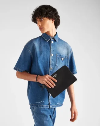 Saffiano Leather Pouch