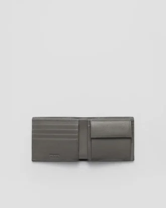 Saffiano Leather Wallet with Coin Purse