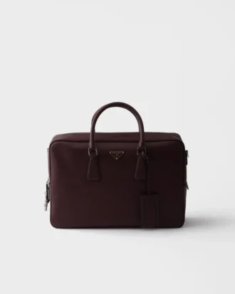 Saffiano Leather Work Bag