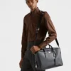 Saffiano Leather Work Bag
