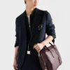 Saffiano Leather Work Bag