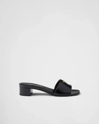 Saffiano Patent Leather Sandals