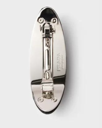 Satin and Crystal Hair Clip