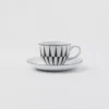 Set of Four Porcelain Espresso Cups – Stripes