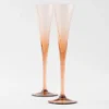 Set of Two Crystal Flutes – New York