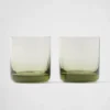 Set of Two Crystal Tumbler Glasses – Plinth