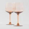 Set of Two Crystal Water Glasses – New York