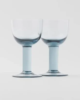 Set of Two Crystal White Wine Glasses – Plinth