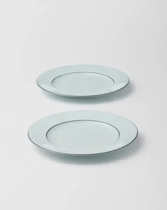Set of Two Porcelain Bread Plates – Celadon