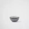 Set of Two Porcelain Rice or Cereal Bowls – Checkerboard