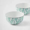 Set of Two Porcelain Rice or Cereal Bowls – Vienna Green