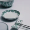 Set of Two Porcelain Sauce Bowls – Vienna Green