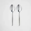Set of Two Stainless Steel Teaspoons