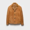 Shearling Caban Jacket