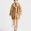 Shearling Caban Jacket