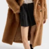 Shearling Double-Breasted Coat