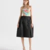 Shetland Wool Midi Skirt
