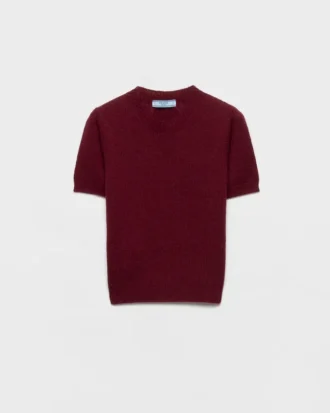 Short-Sleeved Cashmere Sweater