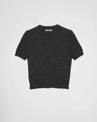 Short-Sleeved Cashmere Sweater
