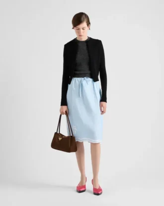 Short-Sleeved Cashmere Sweater