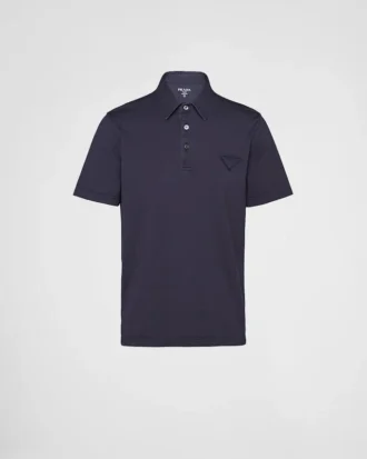Short-Sleeved Cotton Polo Shirt