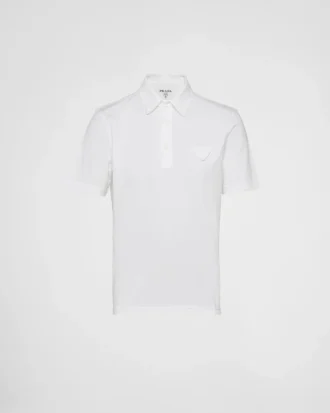 Short-Sleeved Cotton Polo Shirt