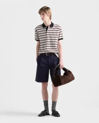 Short-Sleeved Cotton Polo Shirt