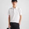 Short-Sleeved Cotton Polo Shirt