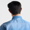 Short-Sleeved Light Denim Shirt