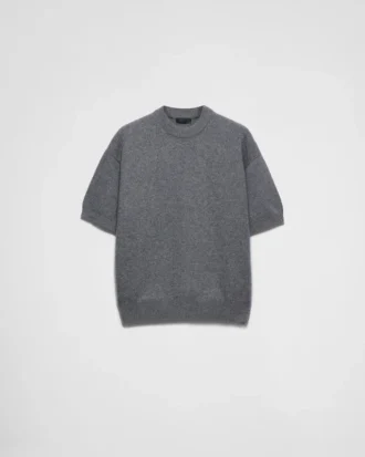 Short-Sleeved Re-Cashmere Sweater