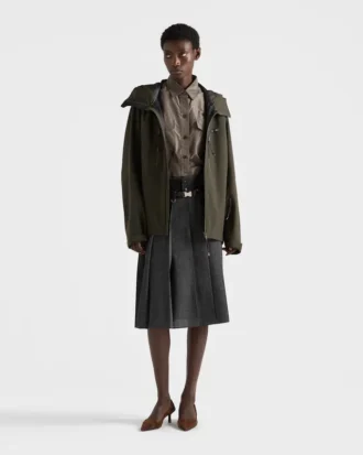 Short-Sleeved Taffeta Shirt