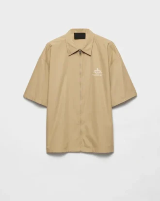 Short-Sleeved Technical Cotton Shirt