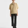 Short-Sleeved Technical Cotton Shirt
