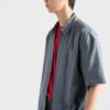 Short-Sleeved Technical Cotton Shirt