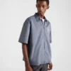 Short-Sleeved Technical Cotton Shirt